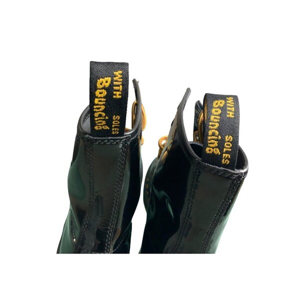 Dr Martens Boots NEW The Original. Black Patent with Bouncing Soles - Picture 5 of 10